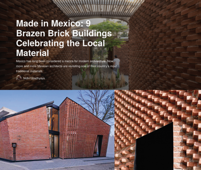 Saint Peter House “Made in Mexico: 9 Brazen Brick Buildings Celebrating the Local Material”