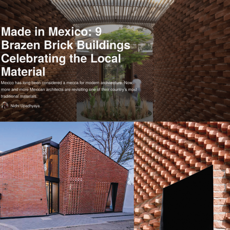Saint Peter House “Made in Mexico: 9 Brazen Brick Buildings” Architizer